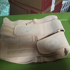 Beige Waist Trainer with Logo
